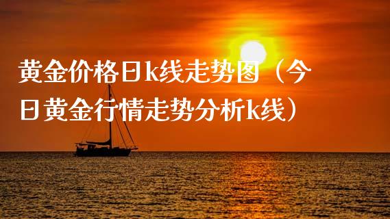 黄金价格日k线走势图（今日黄金行情走势分析k线）