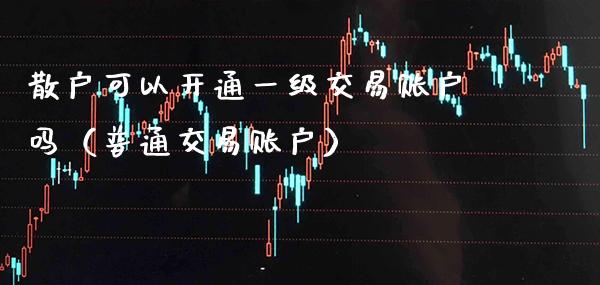 散户可以开通一级交易账户吗（普通交易账户）_https://www.boyangwujin.com_期货直播间_第1张