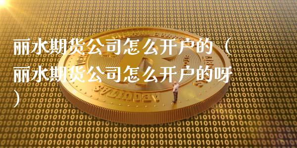 丽水期货公司怎么开户的（丽水期货公司怎么开户的呀）