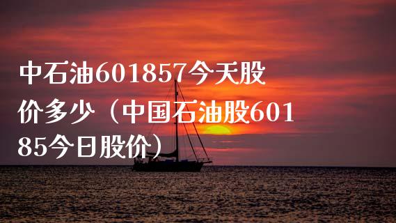 中石油601857今天股价多少（中国石油股60185今日股价）_https://www.boyangwujin.com_黄金期货_第1张