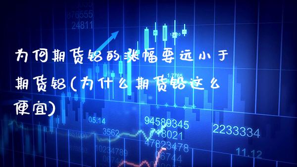 为何期货铝的涨幅要远小于期货铝(为什么期货铅这么便宜)