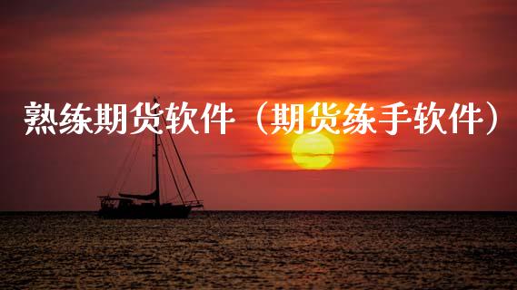 熟练期货软件（期货练手软件）