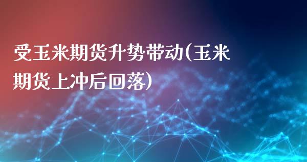 受玉米期货升势带动(玉米期货上冲后回落)_https://www.boyangwujin.com_道指期货_第1张
