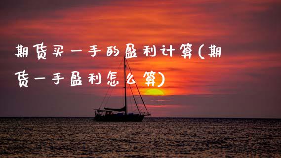 期货买一手的盈利计算(期货一手盈利怎么算)_https://www.boyangwujin.com_原油期货_第1张