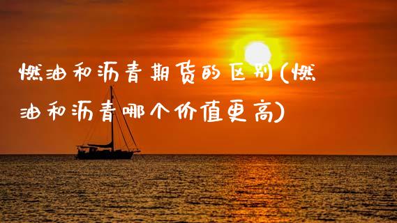 燃油和沥青期货的区别(燃油和沥青哪个价值更高)_https://www.boyangwujin.com_纳指期货_第1张
