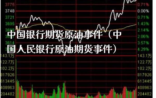 中国银行期货原油事件（中国人民银行原油期货事件）_https://www.boyangwujin.com_原油期货_第1张