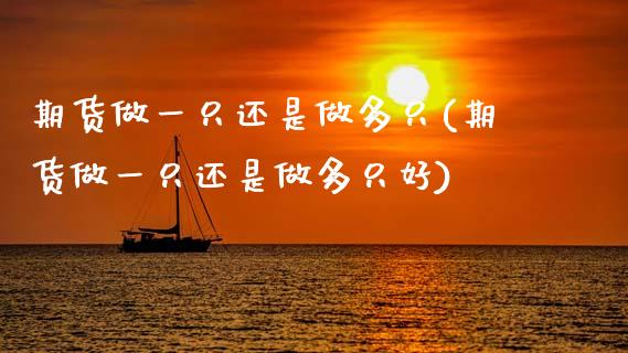 期货做一只还是做多只(期货做一只还是做多只好)_https://www.boyangwujin.com_恒生指数_第1张