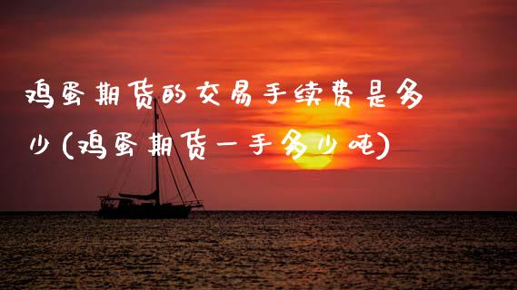 鸡蛋期货的交易手续费是多少(鸡蛋期货一手多少吨)