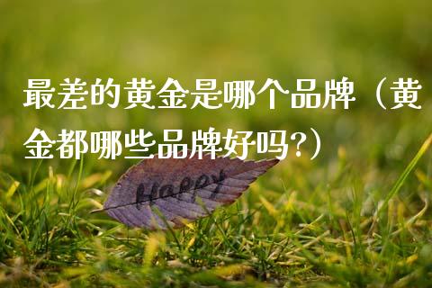 最差的黄金是哪个品牌（黄金都哪些品牌好吗?）_https://www.boyangwujin.com_纳指期货_第1张