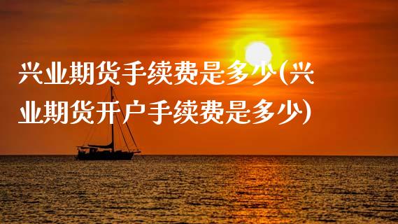兴业期货手续费是多少(兴业期货开户手续费是多少)
