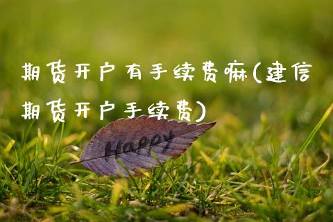 期货开户有手续费嘛(建信期货开户手续费)_https://www.boyangwujin.com_期货直播间_第1张