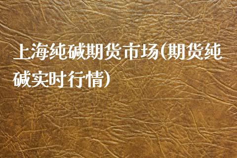 上海纯碱期货市场(期货纯碱实时行情)