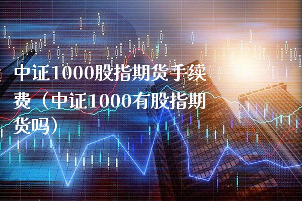 中证1000股指期货手续费（中证1000有股指期货吗）