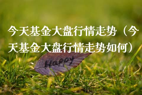 今天基金大盘行情走势（今天基金大盘行情走势如何）
