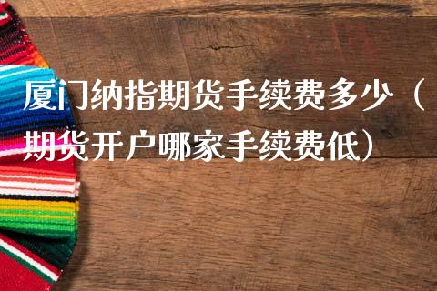 厦门纳指期货手续费多少（期货开户哪家手续费低）