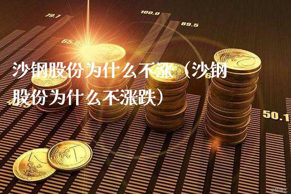 沙钢股份为什么不涨（沙钢股份为什么不涨跌）_https://www.boyangwujin.com_期货直播间_第1张