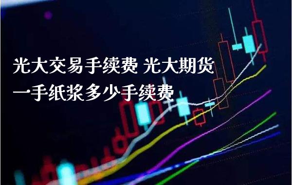 光大交易手续费 光大期货一手纸浆多少手续费_https://www.boyangwujin.com_原油期货_第1张