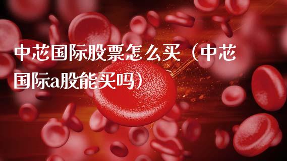 中芯国际股票怎么买（中芯国际a股能买吗）_https://www.boyangwujin.com_纳指期货_第1张