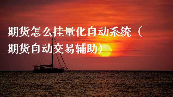 期货怎么挂量化自动系统（期货自动交易辅助）_https://www.boyangwujin.com_期货直播间_第1张