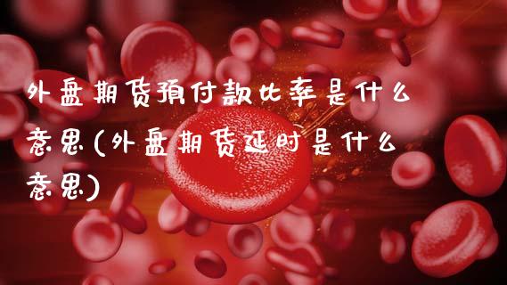 外盘期货预付款比率是什么意思(外盘期货延时是什么意思)_https://www.boyangwujin.com_期货直播间_第1张