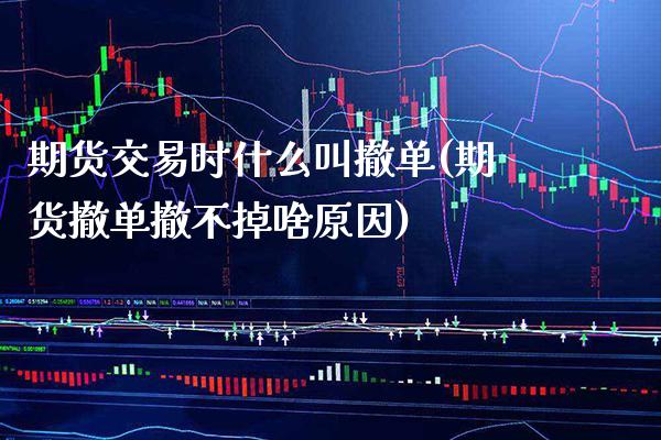 期货交易时什么叫撤单(期货撤单撤不掉啥原因)_https://www.boyangwujin.com_白银期货_第1张