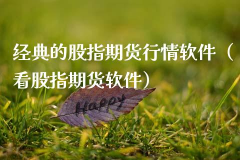 经典的股指期货行情软件（看股指期货软件）