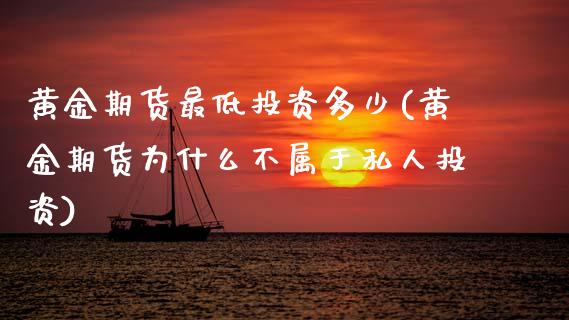 黄金期货最低投资多少(黄金期货为什么不属于私人投资)_https://www.boyangwujin.com_期货开户_第1张