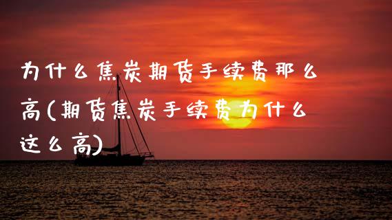 为什么焦炭期货手续费那么高(期货焦炭手续费为什么这么高)_https://www.boyangwujin.com_期货直播间_第1张