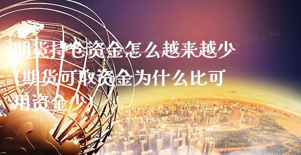 期货持仓资金怎么越来越少(期货可取资金为什么比可用资金少)_https://www.boyangwujin.com_原油期货_第1张