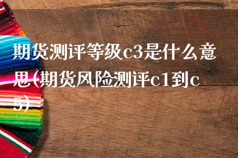 期货测评等级c3是什么意思(期货风险测评c1到c5)