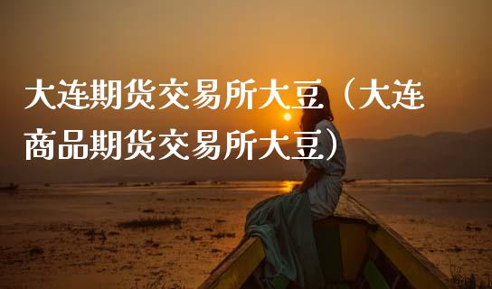 大连期货交易所大豆（大连商品期货交易所大豆）_https://www.boyangwujin.com_期货直播间_第1张