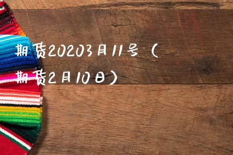 期货20203月11号（期货2月10日）_https://www.boyangwujin.com_纳指期货_第1张