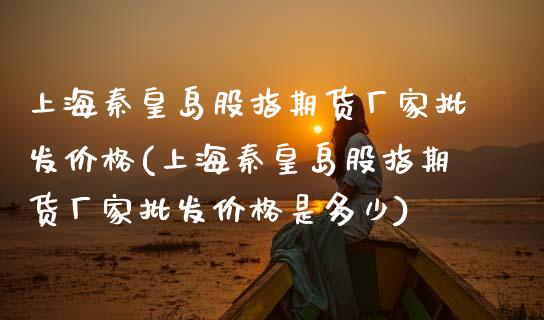 上海秦皇岛股指期货厂家批发价格(上海秦皇岛股指期货厂家批发价格是多少)_https://www.boyangwujin.com_期货直播间_第1张