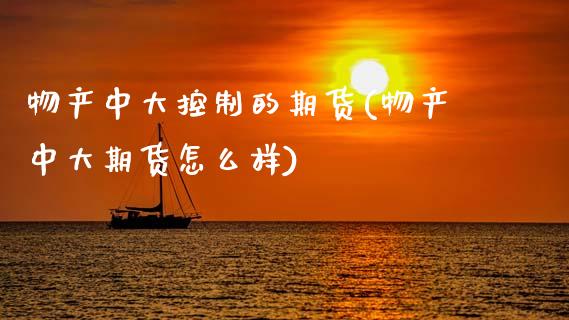 物产中大控制的期货(物产中大期货怎么样)_https://www.boyangwujin.com_黄金期货_第1张