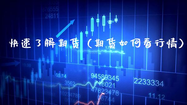 快速了解期货（期货如何看行情）_https://www.boyangwujin.com_期货直播间_第1张