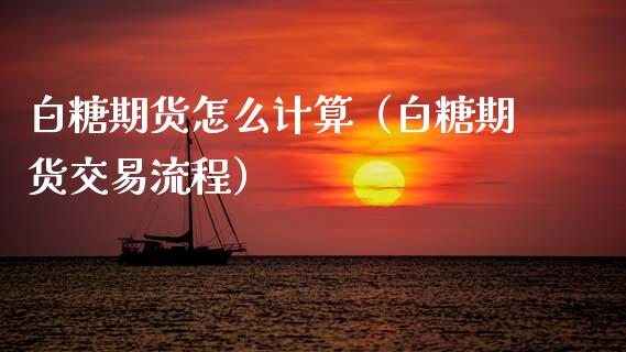 白糖期货怎么计算（白糖期货交易流程）