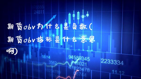 期货obv为什么是负数(期货obv指标是什么意思啊)_https://www.boyangwujin.com_恒指期货_第1张