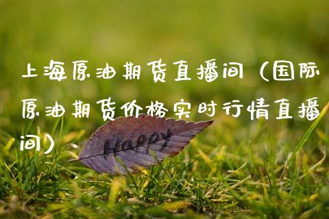 上海原油期货直播间（国际原油期货价格实时行情直播间）_https://www.boyangwujin.com_期货直播间_第1张