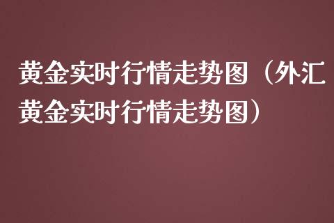黄金实时行情走势图（外汇黄金实时行情走势图）_https://www.boyangwujin.com_期货直播间_第1张
