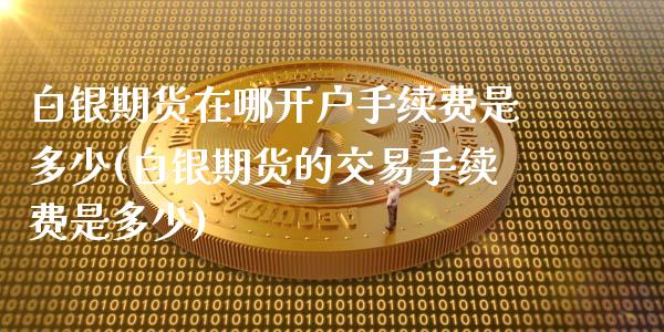 白银期货在哪开户手续费是多少(白银期货的交易手续费是多少)_https://www.boyangwujin.com_期货直播间_第1张