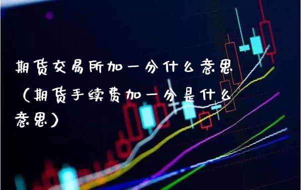 期货交易所加一分什么意思（期货手续费加一分是什么意思）