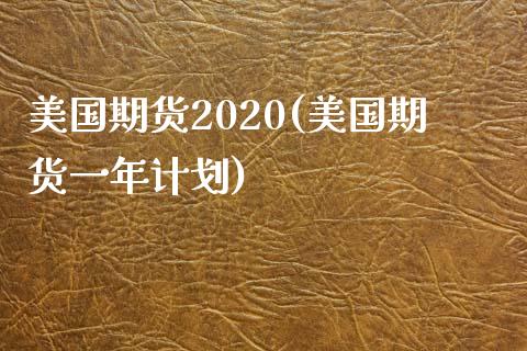 美国期货2020(美国期货一年计划)_https://www.boyangwujin.com_原油期货_第1张