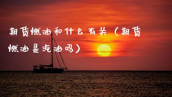期货燃油和什么有关（期货燃油是汽油吗）_https://www.boyangwujin.com_恒生指数_第1张