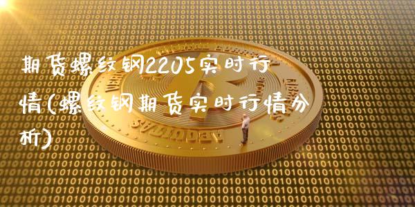 期货螺纹钢2205实时行情(螺纹钢期货实时行情分析)