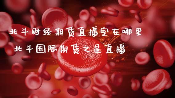 北斗财经期货直播室在哪里 北斗国际期货之星直播