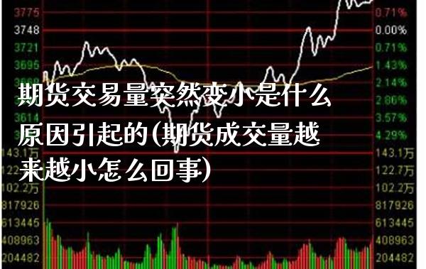 期货交易量突然变小是什么原因引起的(期货成交量越来越小怎么回事)_https://www.boyangwujin.com_期货直播间_第1张