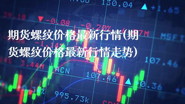 期货螺纹价格最新行情(期货螺纹价格最新行情走势)_https://www.boyangwujin.com_期货直播间_第1张