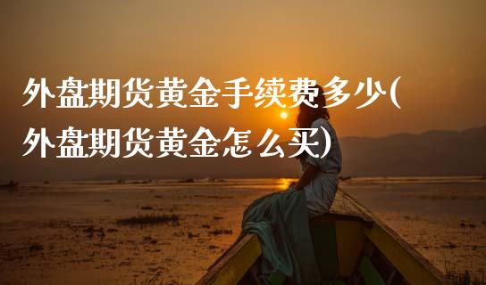 外盘期货黄金手续费多少(外盘期货黄金怎么买)