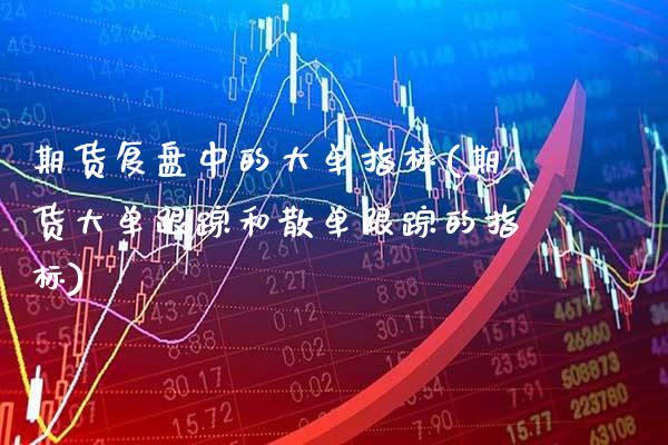 期货复盘中的大单指标(期货大单跟踪和散单跟踪的指标)_https://www.boyangwujin.com_恒生指数_第1张