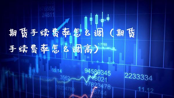 期货手续费率怎么调（期货手续费率怎么调高）_https://www.boyangwujin.com_黄金期货_第1张